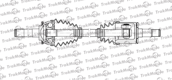 301108 TrakMotive TRAKMOTIVE MITSUBISHI Полуось лів. L=616mm, 28/25 зуб. Pajero Sport 98-,L200 96-,Pajero II 90-00