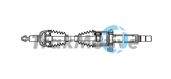 301748 TrakMotive TRAKMOTIVE VW піввісь прав. L=1088mm, L2=1141mm, 42/44 зуб. CRAFTER 2.0 TDI 16-