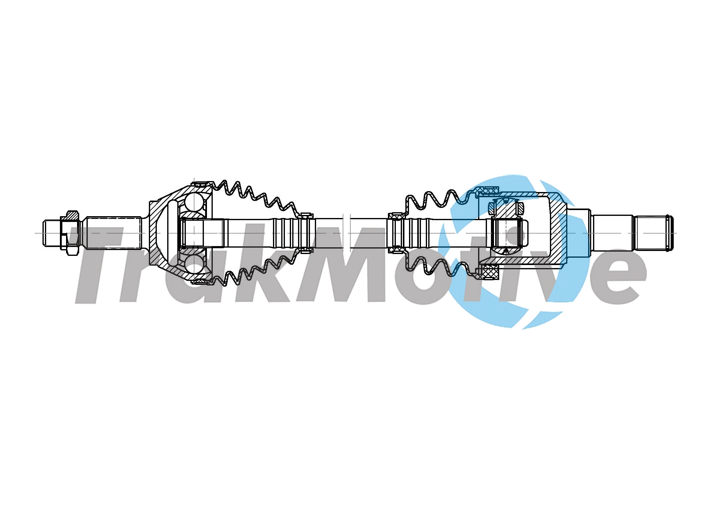 301910 TrakMotive TRAKMOTIVE FORD Напіввісь передн. ліва FIESTA VI (CB1, CCN) 1.4 08-17