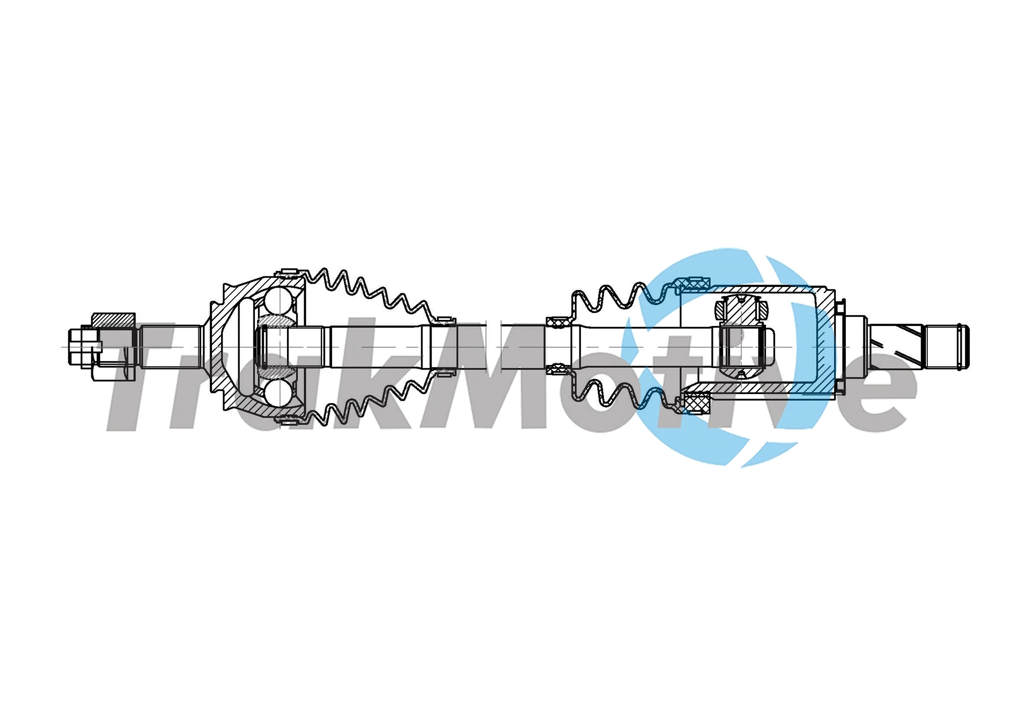 301909 TrakMotive TRAKMOTIVE OPEL Напіввісь передн. лів. CORSA D (S07) 1.2 (L08, L68) 06-14
