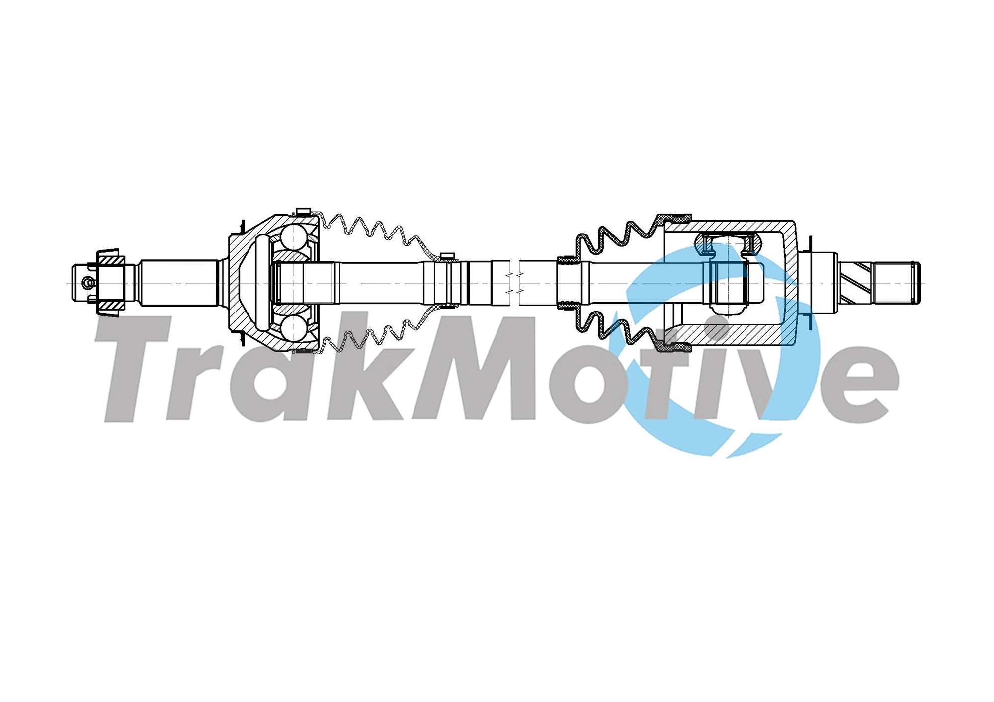 302052 TrakMotive TRAKMOTIVE RENAULT Напіввісь передн. лів. KADJAR (HA, HL) 1.2 TCe 130 15-