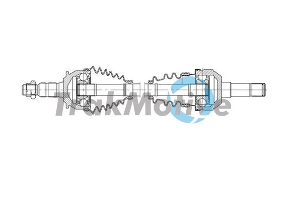 301581 TrakMotive TRAKMOTIVE OPEL Полуось прав. L=623mm 30/27 зуб. INSIGNIA A (G09) 2.0 Turbo (68) 14-17, ZAFIRA TOURER C (P12) 2.0 CDTi 11-