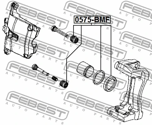 0575BMF FEBEST Елементи гальмівного супорта