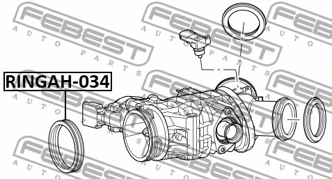 RINGAH034 FEBEST Прокладка впускного коллектора