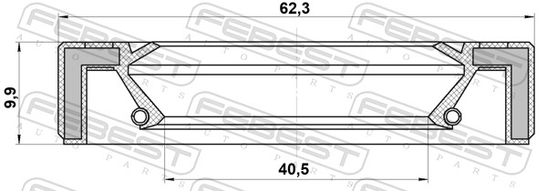 95GAY42621010C FEBEST САЛЬНИК РОЗДАТКИ, HYUNDAI, KIA  (вир-во FEBEST)