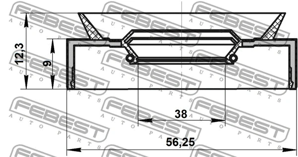 95PAY40560912C FEBEST САЛЬНИК ПРИВОДА
