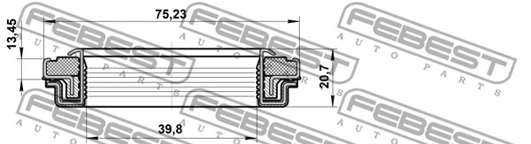 95RFW40751321X FEBEST САЛЬНИК ПРИВОДА