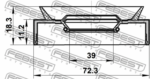 95PAY40721118X FEBEST Ущільнююче кільце