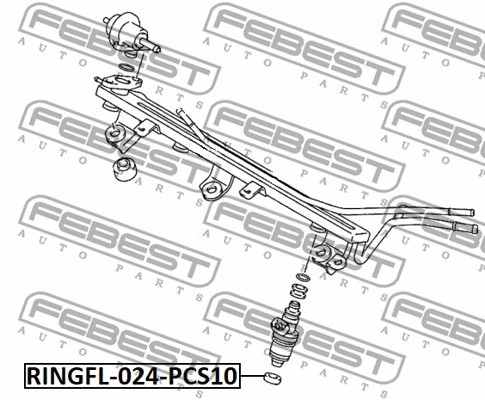 RINGFL024PCS10 FEBEST Кільце гумове
