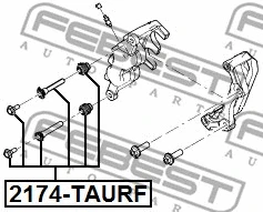 2174TAURF FEBEST Елементи гальмівного супорта