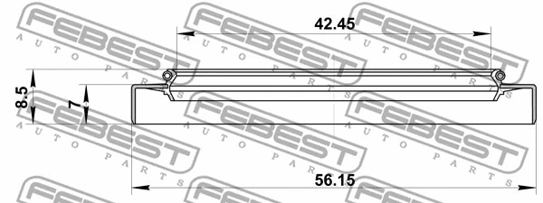95GDY44560709X FEBEST Ущільнююче кільце