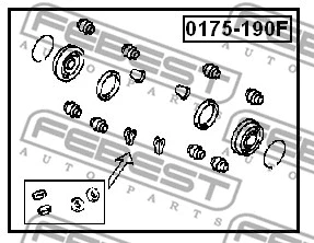 0175190F FEBEST Елементи гальмівного супорта