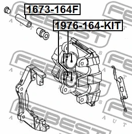 1673164F FEBEST Елементи гальмівного супорта