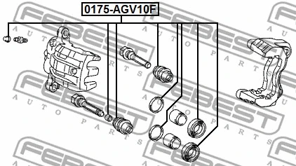 0175AGV10F FEBEST Ремкомплект