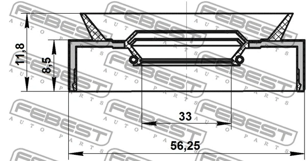 95PAY35500912X FEBEST САЛЬНИК ПРИВОДА