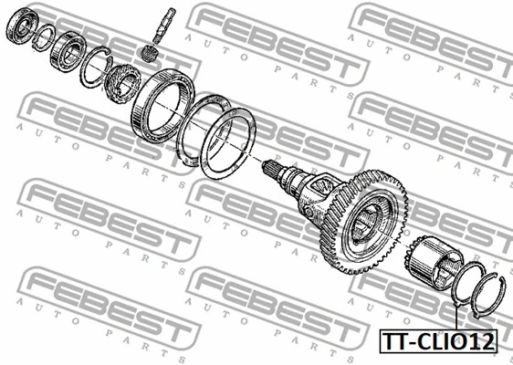 TTCLI012 FEBEST Кільце стопорне