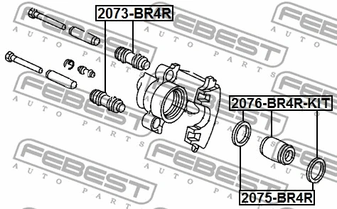 2073BR4R FEBEST Елементи гальмівного супорта