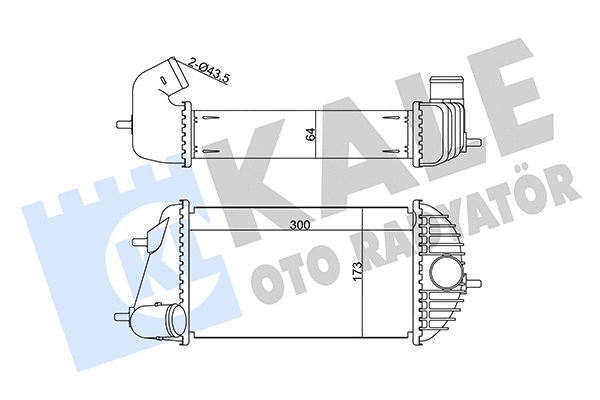 345130 KALE OTO RADYATÖR Интеркулер