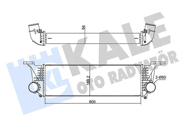 350950 KALE OTO RADYATÖR Интеркулер