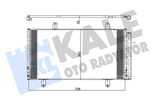 342605 KALE OTO RADYATÖR Радиатор кондиционера