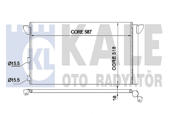 345675 KALE OTO RADYATÖR Радиатор кондиционера
