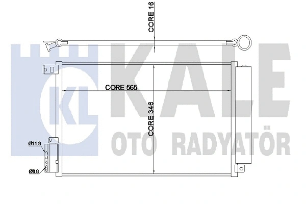 347315 KALE OTO RADYATÖR Радиатор кондиционера