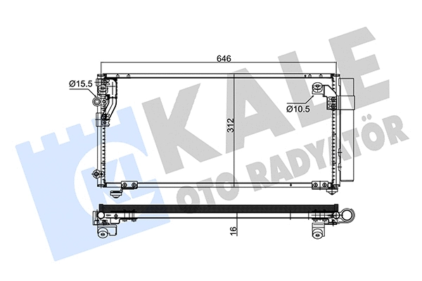 345635 KALE OTO RADYATÖR Радиатор кондиционера