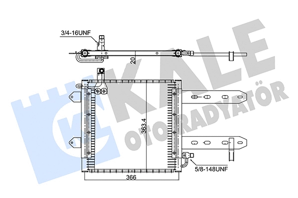 350710 KALE OTO RADYATÖR Радиатор кондиционера