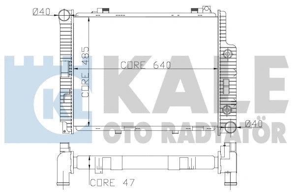 361600 KALE OTO RADYATÖR Радиатор двигателя