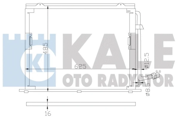 392400 KALE OTO RADYATÖR Радиатор кондиционера