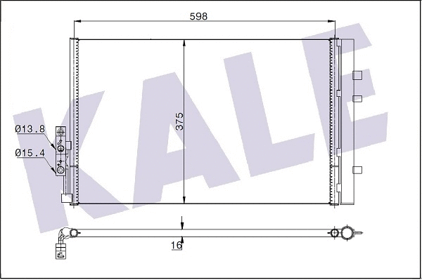 352610 KALE OTO RADYATÖR Радиатор кондиционера