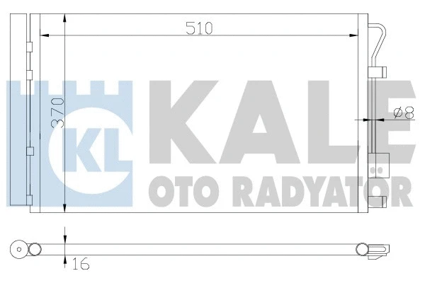 380200 KALE OTO RADYATÖR Радиатор кондиционера