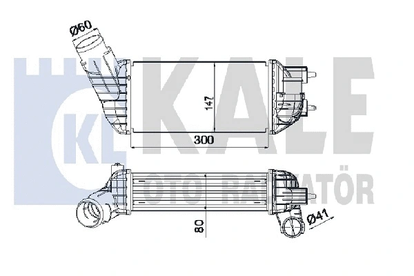 350825 KALE OTO RADYATÖR Интеркулер