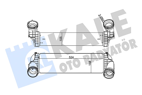 344810 KALE OTO RADYATÖR Интеркулер