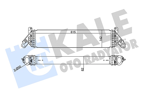 344960 KALE OTO RADYATÖR Интеркулер