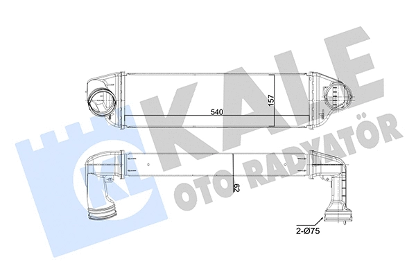 350770 KALE OTO RADYATÖR Интеркулер