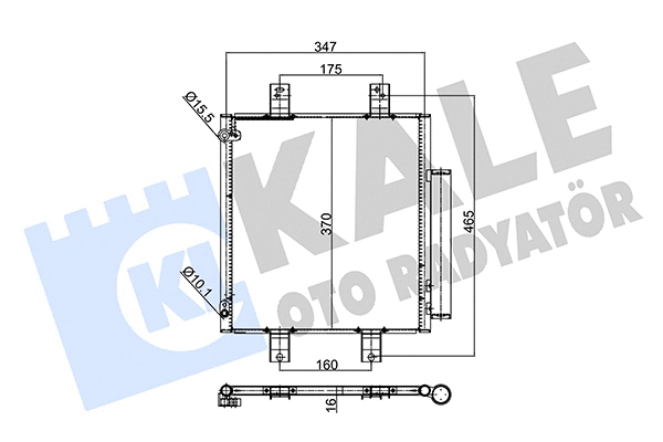 354045 KALE OTO RADYATÖR Радиатор кондиционера