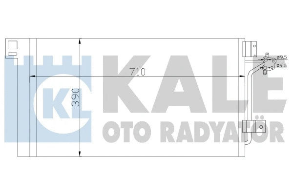 376300 KALE OTO RADYATÖR Радиатор кондиционера