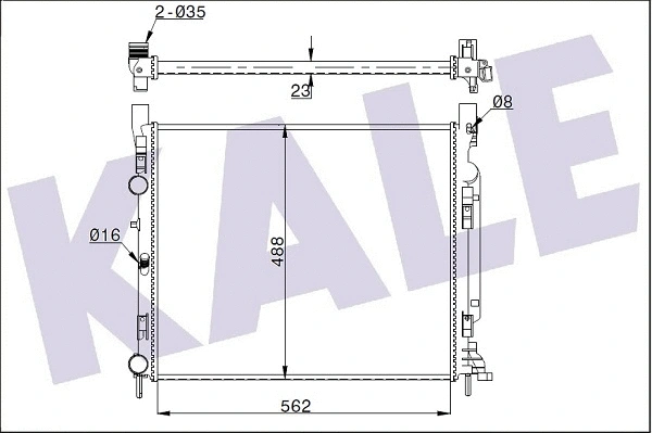 351010 KALE OTO RADYATÖR Радиатор двигателя