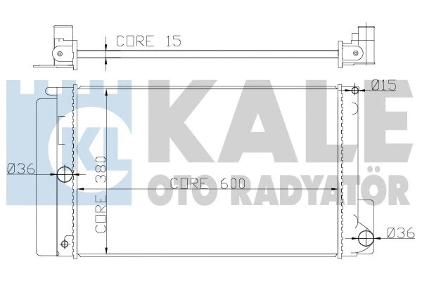 372000 KALE OTO RADYATÖR Радиатор двигателя