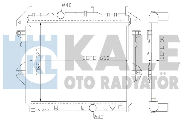 352600 KALE OTO RADYATÖR Радиатор двигателя