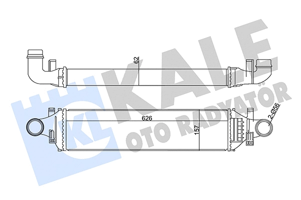 352020 KALE OTO RADYATÖR Интеркулер