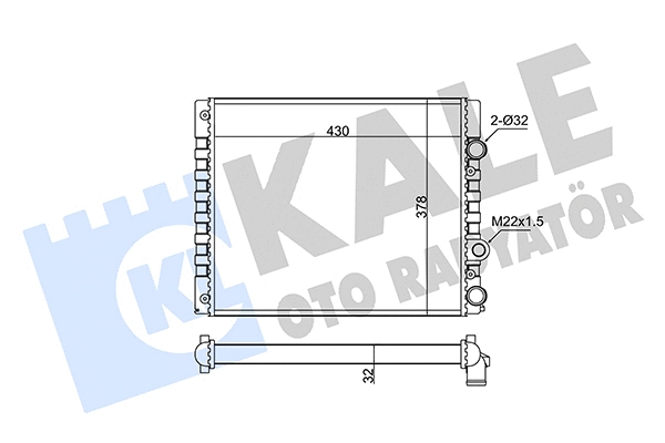 348270 KALE OTO RADYATÖR Радиатор двигателя