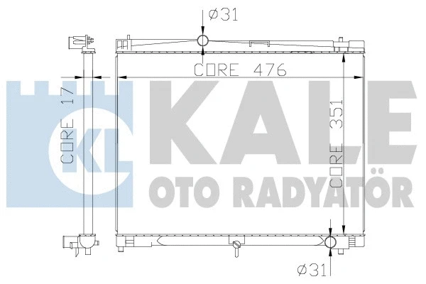 342215 KALE OTO RADYATÖR Радиатор двигателя