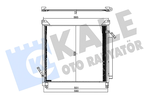 357710 KALE OTO RADYATÖR Радиатор кондиционера