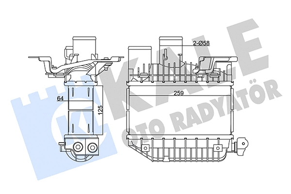 345135 KALE OTO RADYATÖR Интеркулер