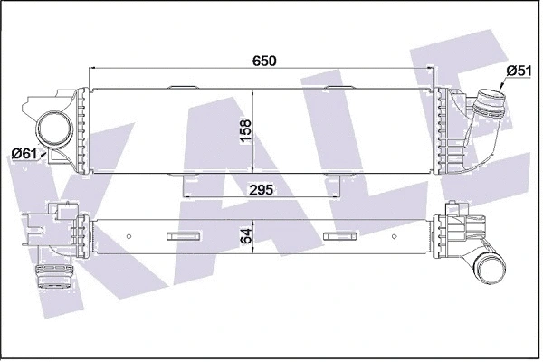 352480 KALE OTO RADYATÖR Интеркулер