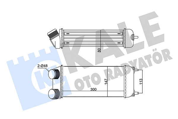352320 KALE OTO RADYATÖR Интеркулер
