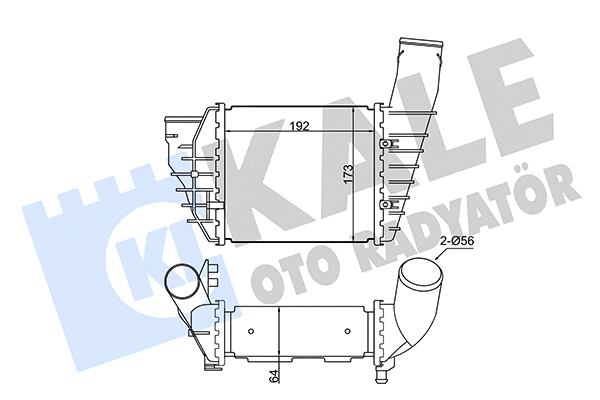 344725 KALE OTO RADYATÖR Интеркулер