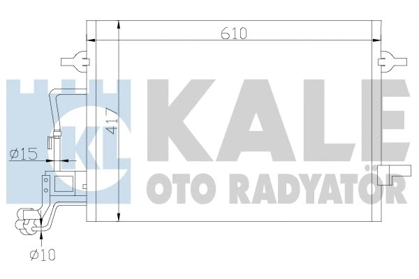 342920 KALE OTO RADYATÖR Радиатор кондиционера